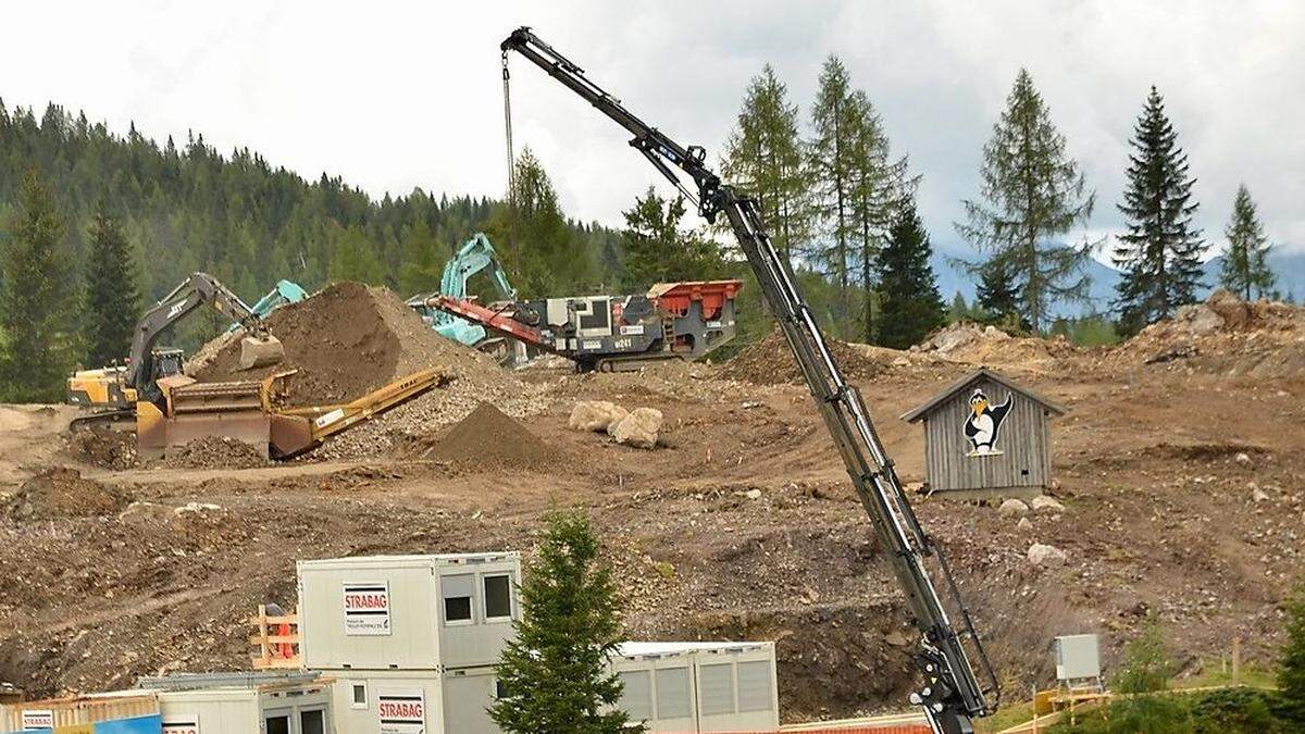 Baulärm nahe des Grenzüberganges nervt Nassfeldgäste und Anrainer