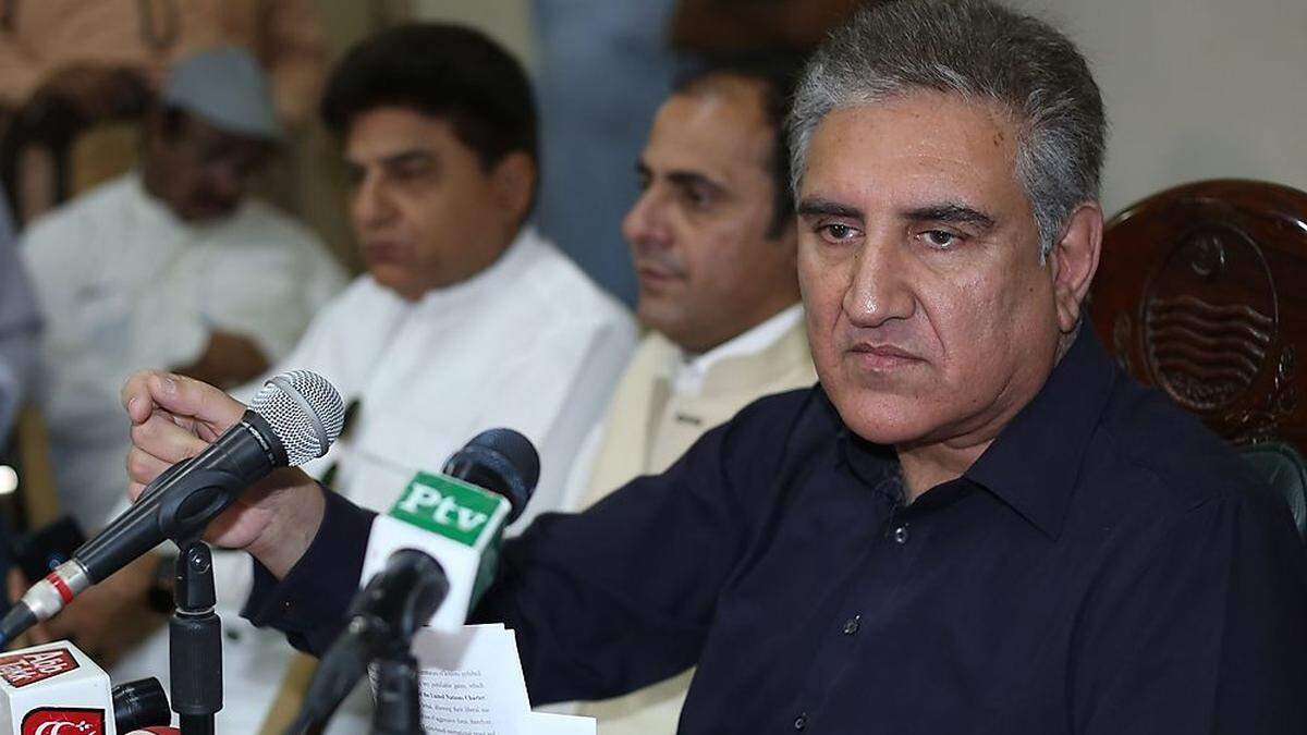 Der pakistanische Außenminister Shah Mehmood Qureshi 