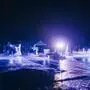Künstler Terje Isungset und sein Team bei „Wise on ice“ am Weißensee