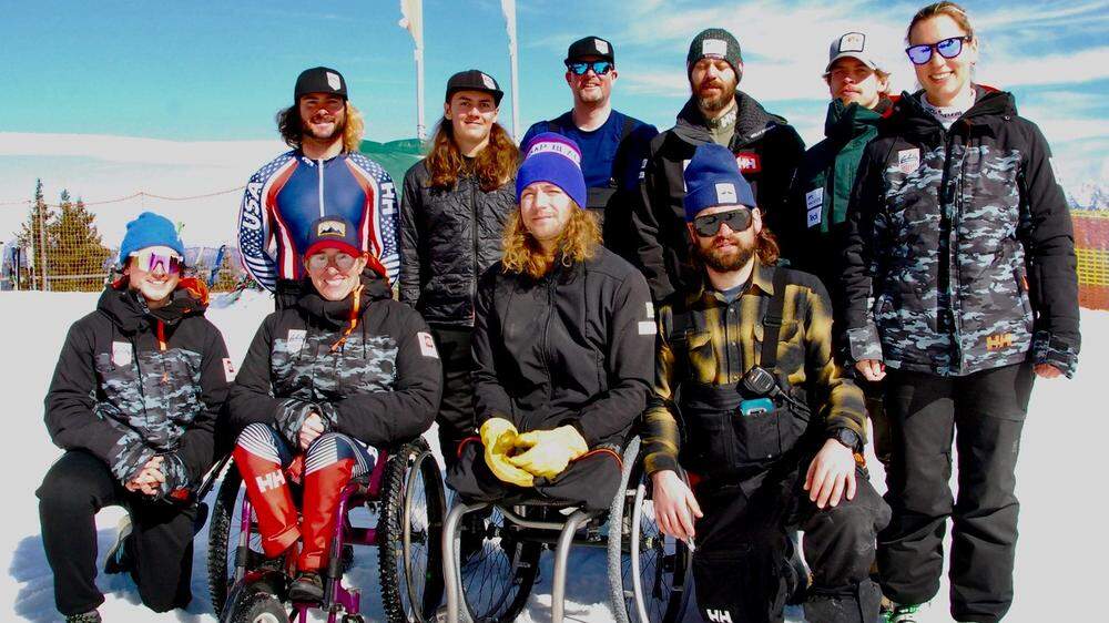 Para-Skistars aus den USA und Kanada trainierten am Nassfeld, jetzt geht es nach Sella Nevea