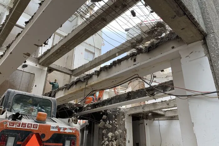 Das Dorotheumgebäude ist komplett ausgehöhlt.