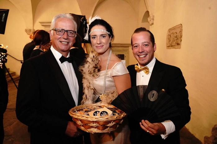Landtagspräsident Reinhart Rohr, Christina Mateju-Ertl, Vincent Tacoli