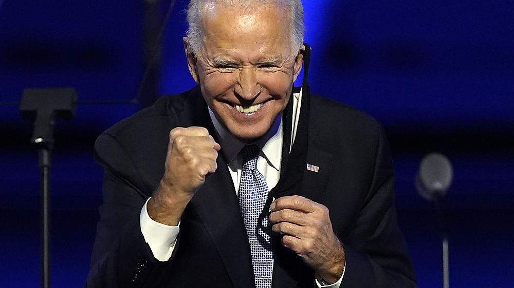 Der frühere Vize ist jetz der Sieger: Joe Biden
