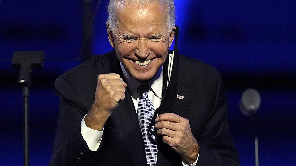 Der frühere Vize ist jetz der Sieger: Joe Biden