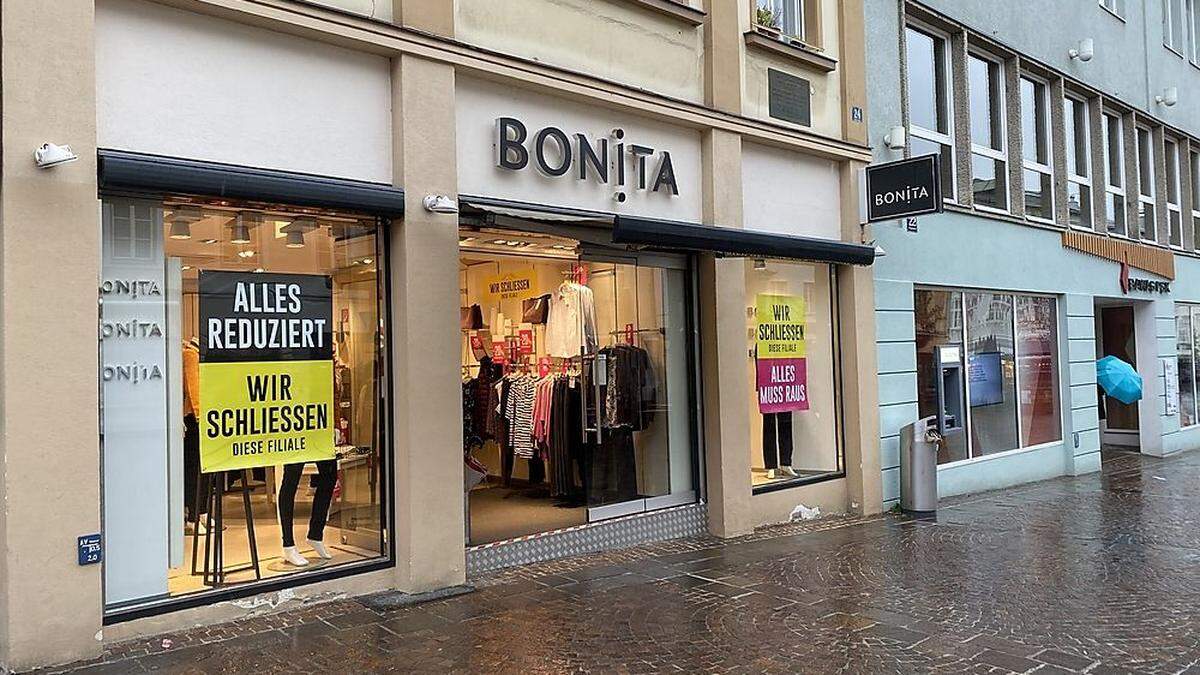 Die Boutique &quot;Bonita&quot; am Villacher Hauptplatz wird geschlossen