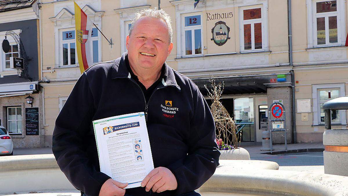 Stadtrat Andreas Fugger ist Zivilschutzreferent der Stadtgemeinde Feldkirchen 