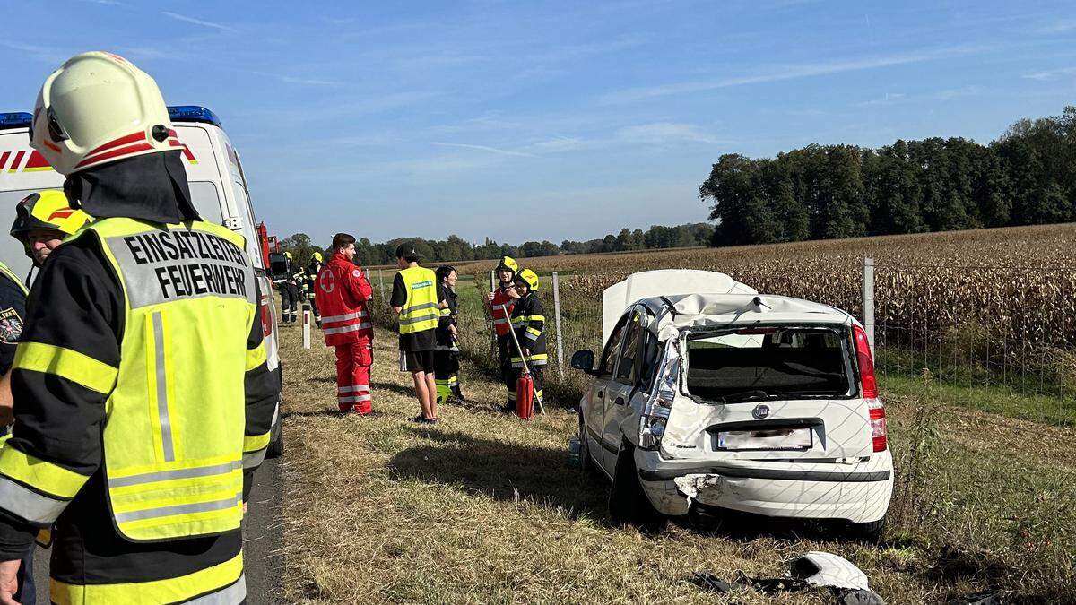 Eine Person wurde bei dem Unfall verletzt