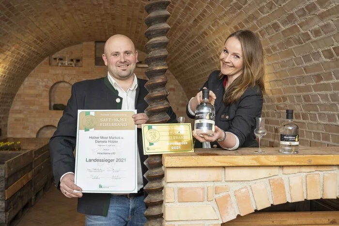 Daniela und Markus Holzer waren mit der Hirschbirne L02 erfolgreich.