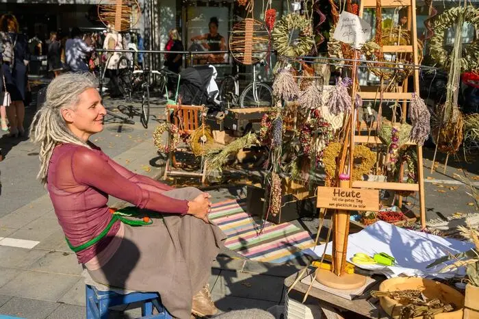 Die Hobbykünstlermarktaussteller komplettierten das Genussfest und ergänzten das südsteirische Fest bei bestem Herbstwetter