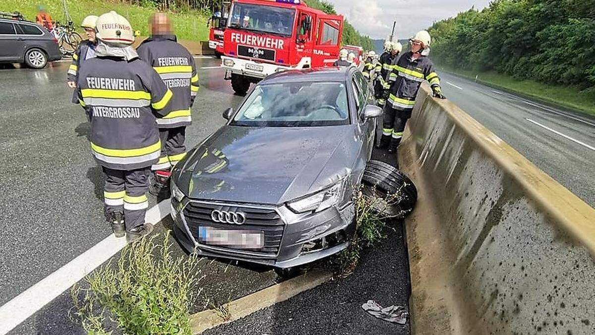 Unfall auf der A2 bei Untergroßau