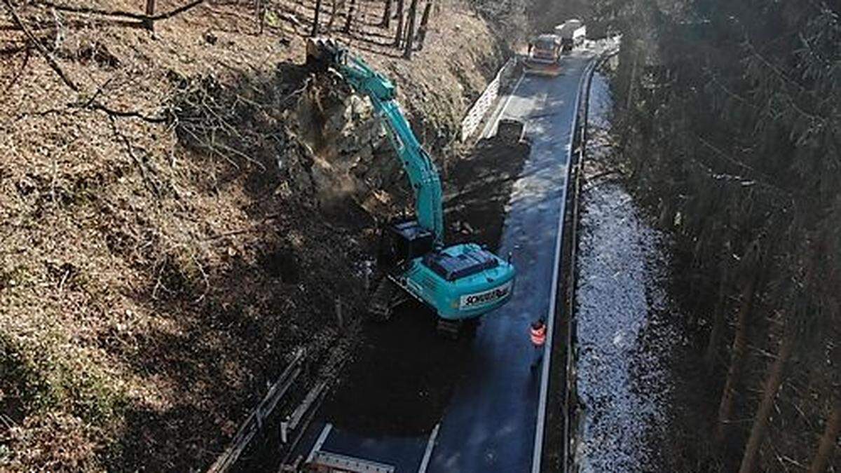 Die Feistritzklammstraße bleibt bis Donnerstag gesperrt