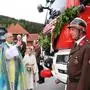 Seelsorgeraumleiter Martin Trummler segnete das neue Einsatzfahrzeug der FF Hirschegg, ein HLF4