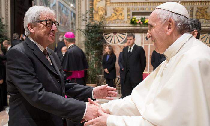 Juncker und Papst Franziskus