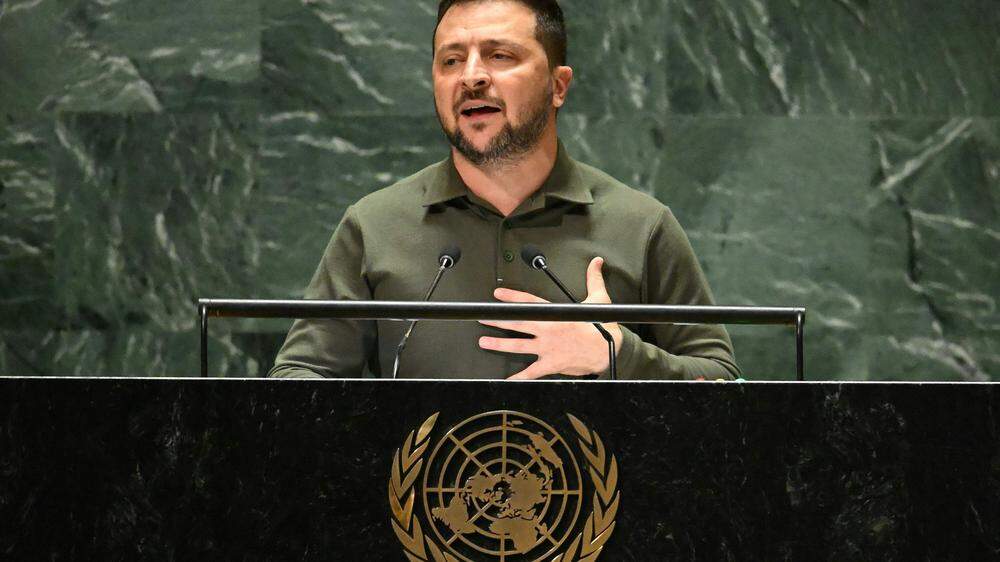 Selenskyj nahm zum ersten Mal seit dem Beginn des russischen Angriffskrieges gegen persönlich an der UNO-Generaldebatte in New York teil