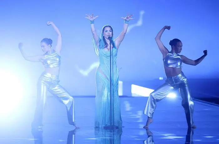 Dress Rehearsal of the second semi-final of the 68th edition of the Eurovision Song Contest Besa represents Albania performs during the dress rehearsal of the second semi-final of the 68th edition of the Eurovision Song Contest ESC at Malmo Arena, in Malmo, Sweden, May 08, 2024. SanjinxStrukic/PIXSELL