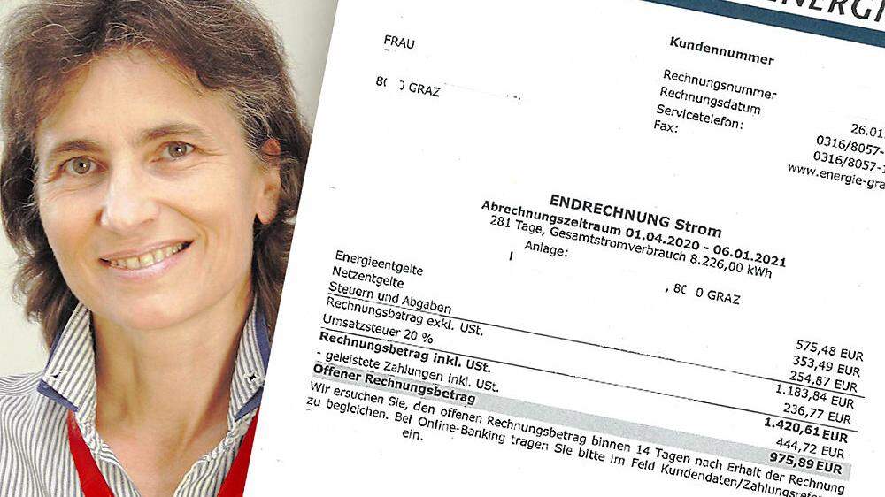 KPÖ-Gemeinderätin Elke Heinrichs warnt, dass saftige Stromnachzahlungen viele Grazerinnen und Grazer in finanzielle Nöte bringt