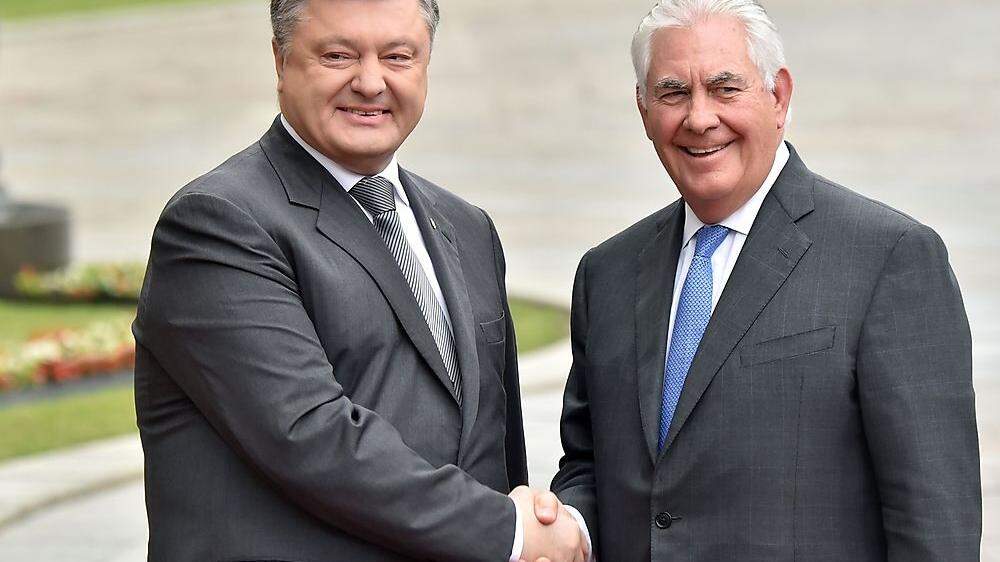 Poroschenko und Tillerson