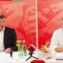 SPÖ-Bezirksvorsitzender Jörg Leichtfried (l.) und Brucks Bürgermeister Peter Koch