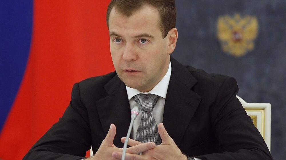 Russlands Ministerpräsident Dmitri Medwedew
