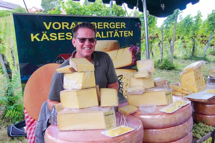 Fast schon zur Tradition wurde der Vorarlberger Käse, der in Klöch zu diesem Anlass verkostet werden kann