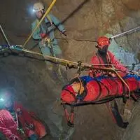 In der Höhle wurde die Übung durchgeführt