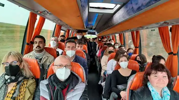 Die Ankunft der Gäste.