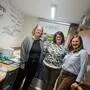 Anna Drenig, Michaela Bacher und Iris Ablasser vom Verein „Frauen für Frauen Burgenland“ laden zum „StoP“-Infotisch nach Jennersdorf