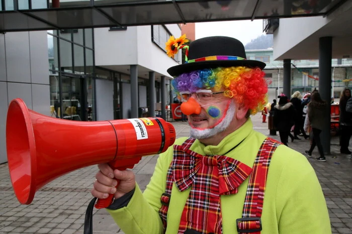 Nicht zu überhören war Clown Harald. 