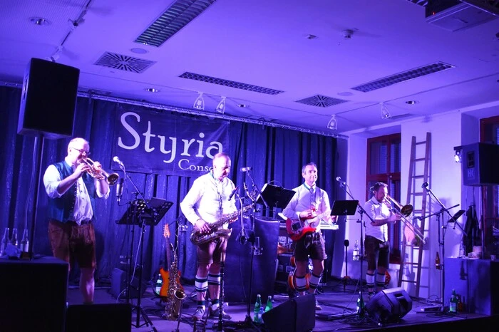 Im Josef Saal 1 unterhielt „Styria Consort“ die Gäste mit musikalischen Schmankerln aus den vergangenen Jahrzehnten.