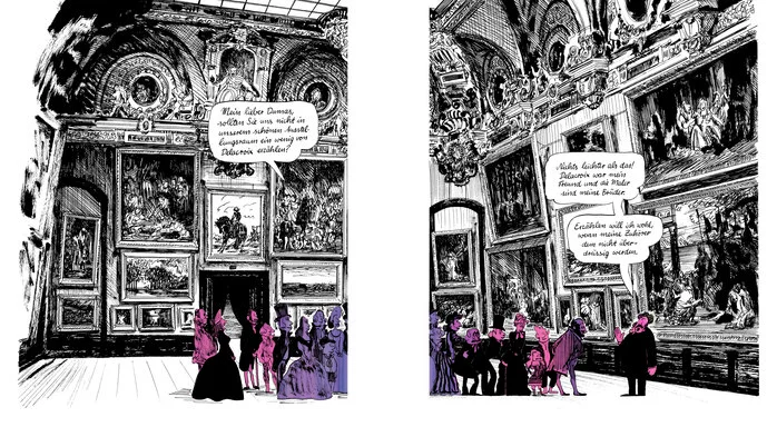 Im Salon Carré des Louvre fanden legendäre Ausstellungen zeitgenössischer Kunst statt