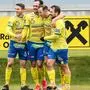 LAFNITZ,AUSTRIA,06.DEC.20 - SOCCER - 2. Liga, SV Lafnitz vs FC Blau Weiss Linz. Image shows the rejoicing of Lafnitz.
Photo: GEPA pictures/ Michael Meindl