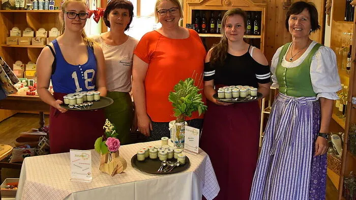 Joghurt-Verkostung unlängst im Bauernladen
