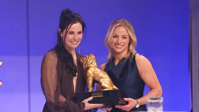 Anna Veith und Lara Gut-Behrami bei der Leonidas Sportgala der Salzburger Nachrichten vor wenigen Tagen 
