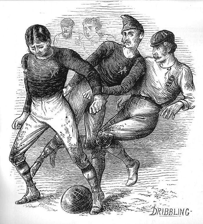 Eine Spielszene aus dem Jahr 1872