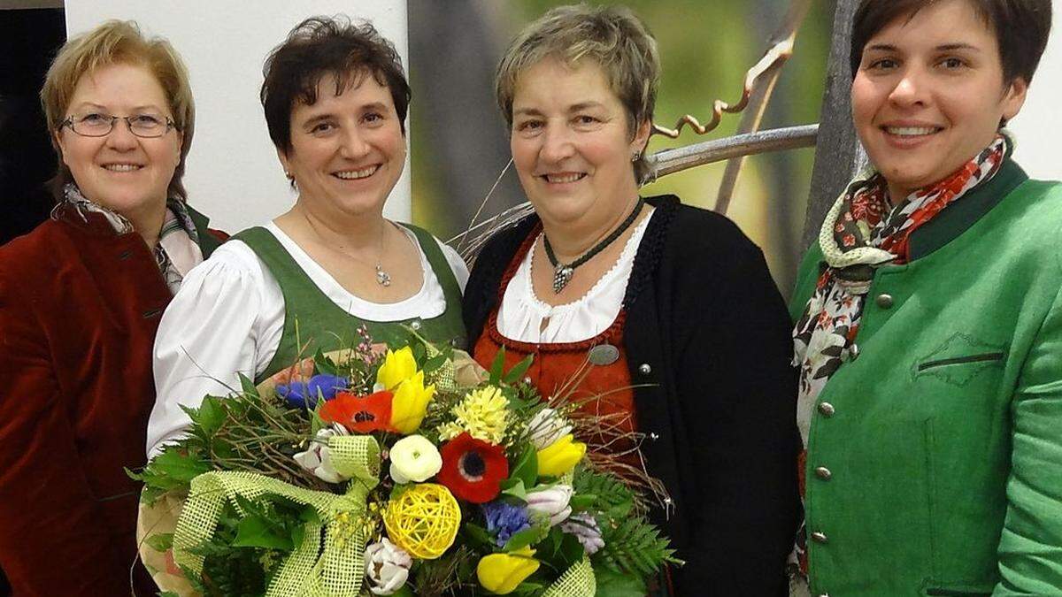 Auguste Maier, Johanna Aust, Grete Kirchleitner und Barbara Zenz