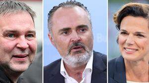 Andreas Babler und Hans Peter Doskozil wollen Pamela Rendi-Wagner an der SPÖ-Spitze folgen - doch sie will nicht gehen