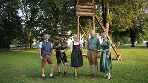 Das Organisationsteam des traditionellen Gleinstättner Festes "Zeggern"