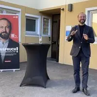 Max Lercher kam im Rahmen seiner „Einspruch!“-Tour nach Neumarkt