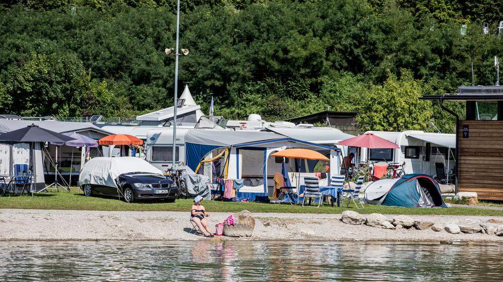 Camping am Ossiachersee.