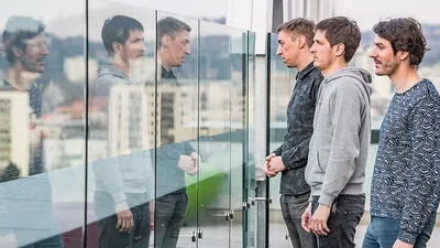 Das Organisationsteam des Festivals:  Daniel Erlacher, Roland Oreski, Bernhard Steirer