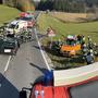 Die Unfallstelle auf der B 76