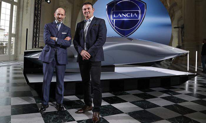 Luca Napolitano, CEO Lancia, und Chefdesigner Jean Pierre Plouè