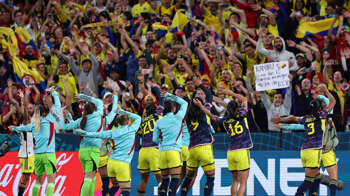 Die Fans aus Kolumbien machen ordentlich Stimmung