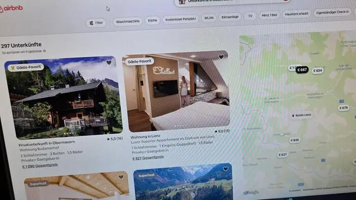 In Osttirol werden zahlreiche Betten über Airbnb vermietet