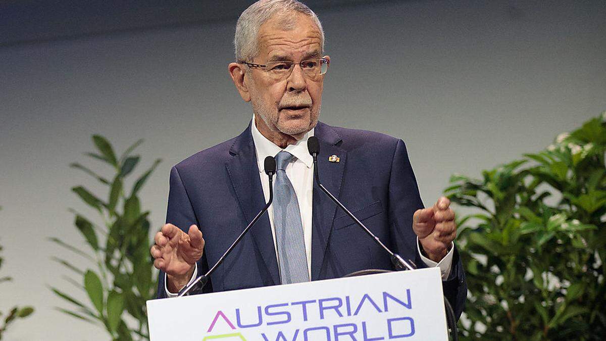 Bundespräsident Van der Bellen. 