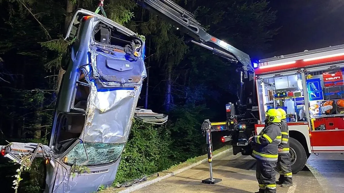 Die FF Großhartmannsdorf musste erst nach der Unfallstelle suchen