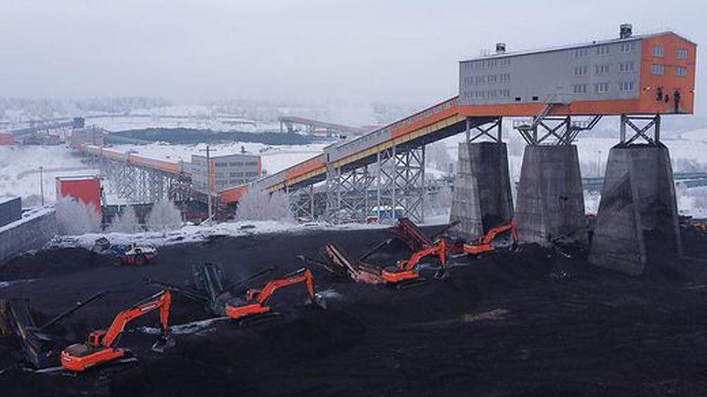 Kohle-Mine in Russland