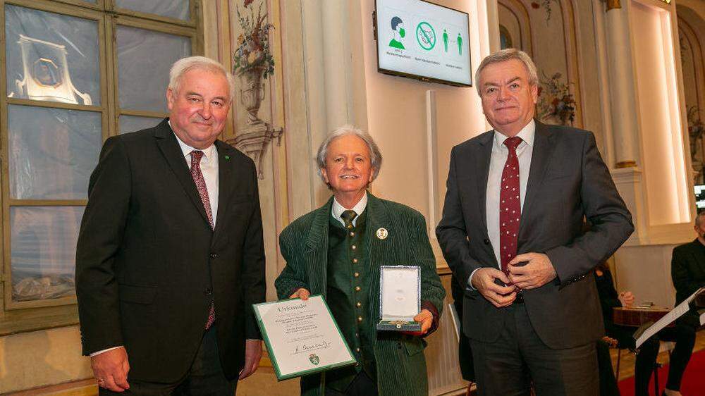 Johannes Gepp, der Präsident des Steirischen Naturschutzbundes, war unter den Geehrten