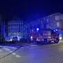 Die Feuerwehr vor dem Fuchspalast | Die Feuerwehr wurde zum Fuchspalast gerufen