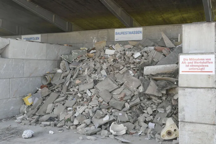 Auch Bauschuttmassen können in Schüttbach entsorgt werden